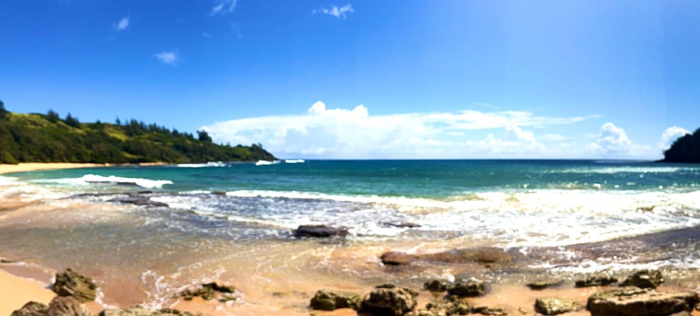 Moloa'a Beach, aka Gilligan's Island. This was the setting for the first few shows.