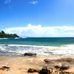 Moloa'a Beach, aka Gilligan's Island. This was the setting for the first few shows.