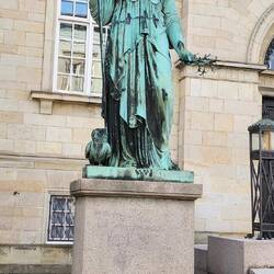 Minerva, the Roman goddess of wisdom, justice, law, and victory