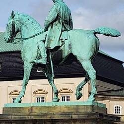 Equestrian statue Christian IX a majestic representation of Denmark's royal heritage