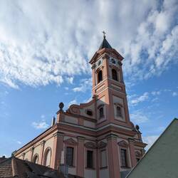 Aussicht von der Dachterrasse am nächsten Morgen