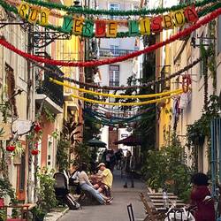 In dieser Gasse lebt die Entspannung