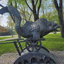 Fisch auf Karren in Šilutė