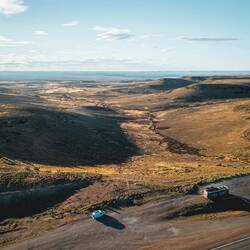 Blick auf den tiefsten Punkt Südamerikas (-105m)