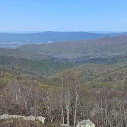 Die Massanutten Mountain im Hintergrund
