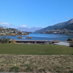 Our first glimpse of Queenstown
