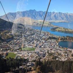 Taking the gondola up to the launch point