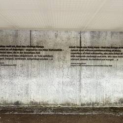 Inscription on rear of memorial