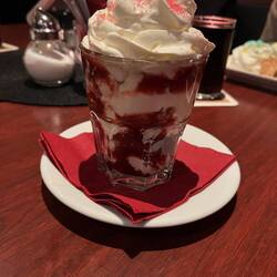 A strawberry and mascarpone dessert