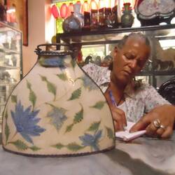 cruche avec cerclage bronze argenté