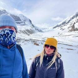 Es ist eiskalt und windig