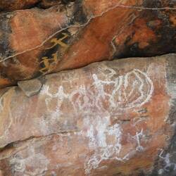 Rock art at Mt Grenfell