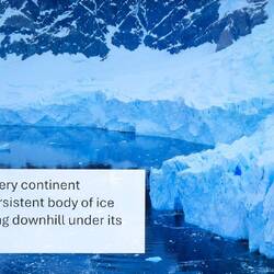 Glaciers are rivers of ice ... this one, which ends at the sea, is a tidewater glacier.
