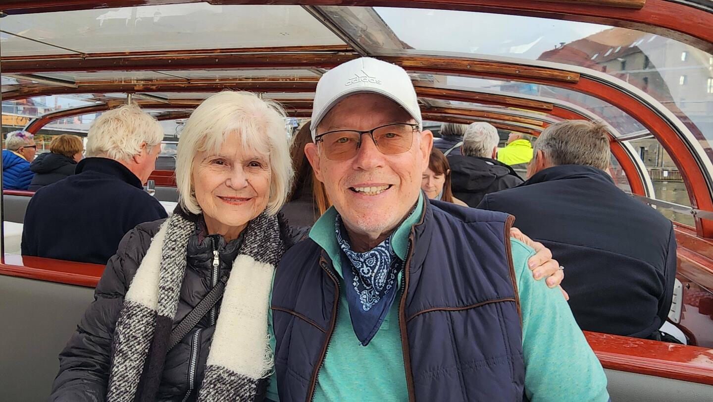 On the harbor boat to take in Copenhagen