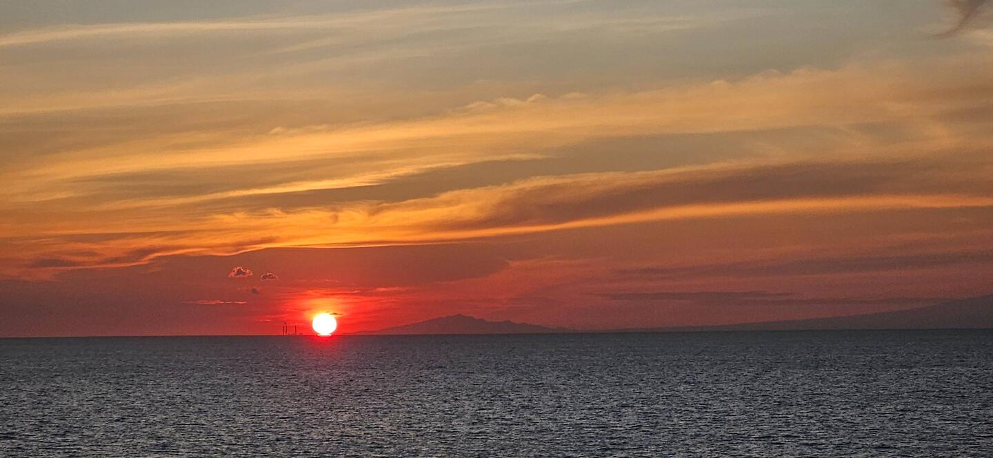 Sunrise over Java.