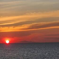 Sunrise over Java.