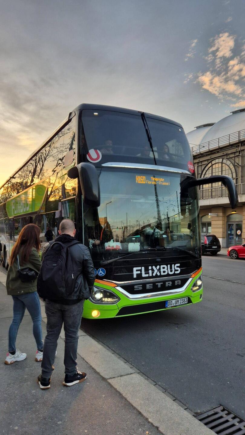 Abfahrt 20 Uhr in Dresden