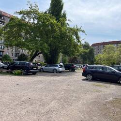 This car park is on the site of the Führerbunker, where Hitler spent his last days