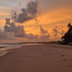 Sunset on my hotel beach