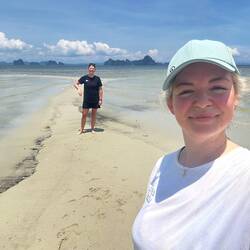 Keine Ahnung, was ich da mit meinem Arm mache und die Sonne hat geblendet 🤣