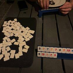 Abends gab es ein paar Runden Rummikub - ich habe natürlich gewonnen 😎