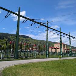 Das Kraftwerk kurz vor der Grenze