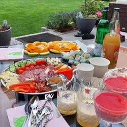 Essen bei Arbeitskollegem