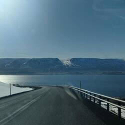 Il panorama sul fiordo di Akureyri