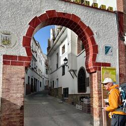 The entrance to our street