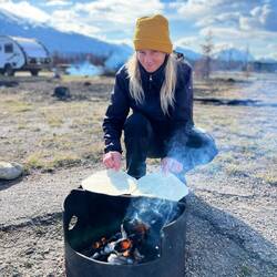 Wraps auf dem Lagerfeuer