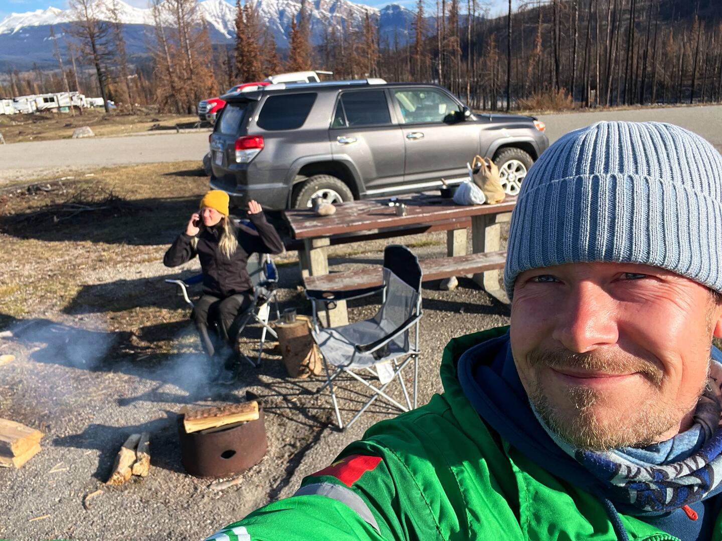 Klirrend kalt am Morgen in Jasper