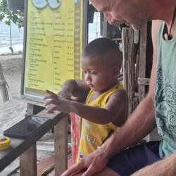 Dicki kam uns jeden Tag besuchen