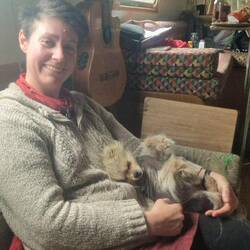 Someone is glad his mummy is home