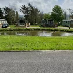 The pond at Marton which is right outside my caravan