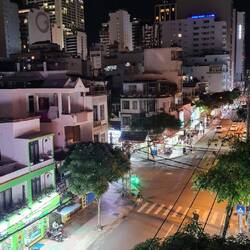 Blick vom Hotelbalkon