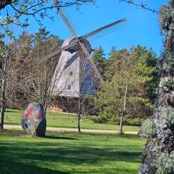 Windmühle im Freilichtmuseum..