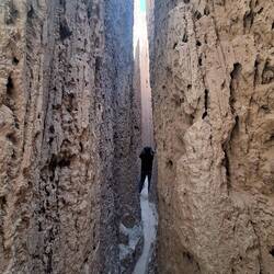 Trying to take photos of these 30-40 ft deep canyons