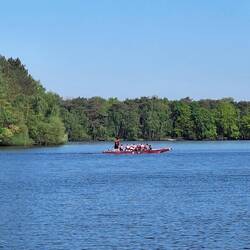 Drachenboot-Training auf dem Wildförstersee