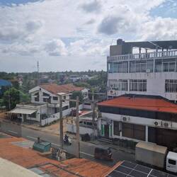 Opposite the front of hotel in Negombo is very different to inside the hotel and beach front