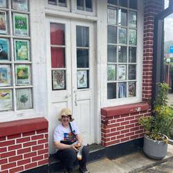 Outside the post office in Ella i think