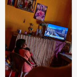 Not the only Catholic watching in Sri Lanka