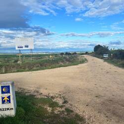 This sign... says for safety, take the old mining road. Then doesn't tell you which one that is