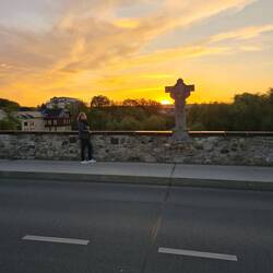 Sonnenuntergang und meine Liebste