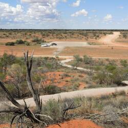 Landscape around Cameron's Corner (and the bandicoot sculpture)