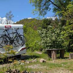 Der Übernachtungsplatz in Eibenthal