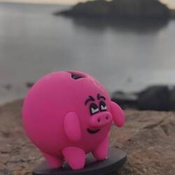 Merchandising del supermercato islandese Bonus trovato lungo la passeggiata a Borgarnes