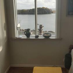 La vista dalla nostra Guesthouse di stasera a Borgarnes