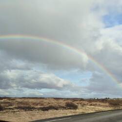 Uno dei tanti arcobaleni lungo il tragitto