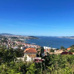 La baie vue de Redondela