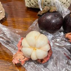 Mangosteens for dessert!